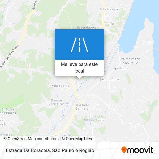 Estrada Da Boracéia mapa
