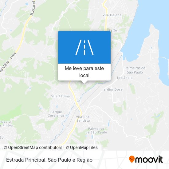 Estrada Principal mapa
