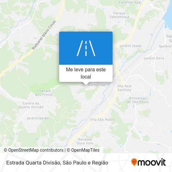 Estrada Quarta Divisão mapa