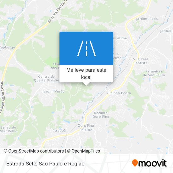 Estrada Sete mapa