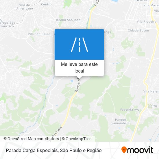 Parada Carga Especiais mapa