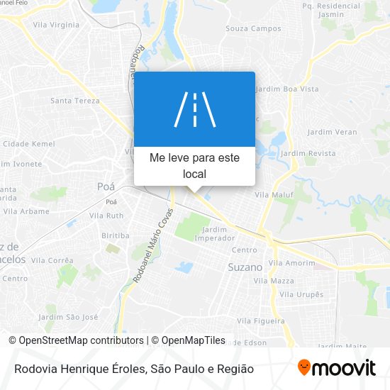 Rodovia Henrique Éroles mapa