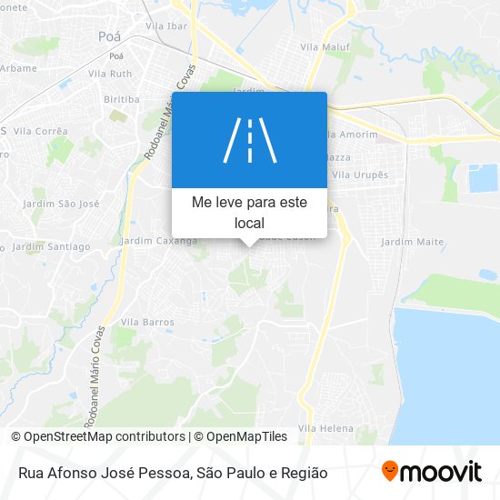 Rua Afonso José Pessoa mapa