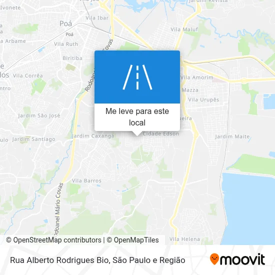 Rua Alberto Rodrigues Bio mapa