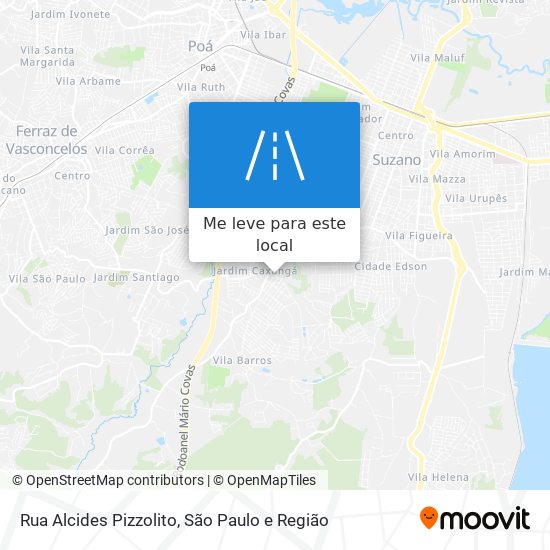 Rua Alcides Pizzolito mapa