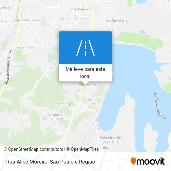 Rua Alice Moreira mapa