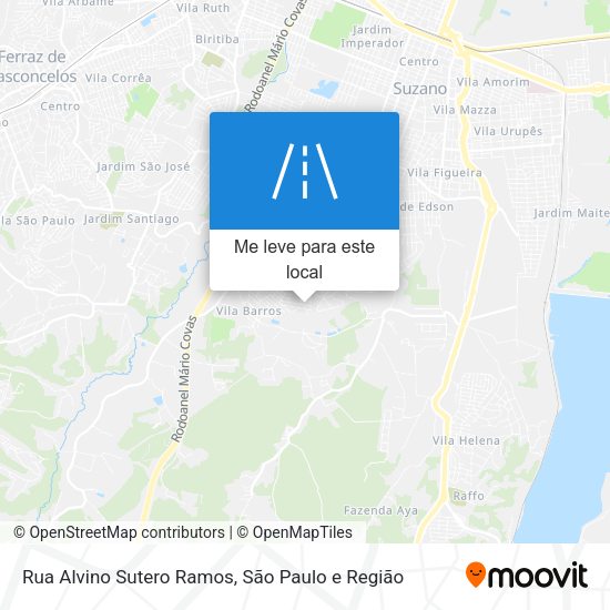 Rua Alvino Sutero Ramos mapa