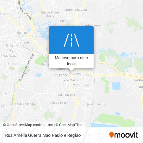 Rua Amélia Guerra mapa