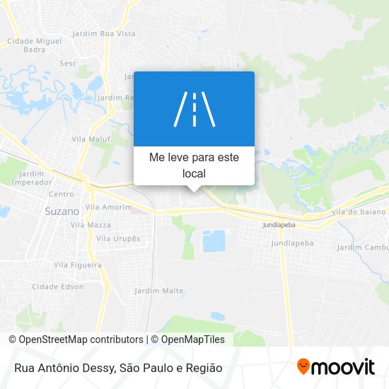 Rua Antônio Dessy mapa