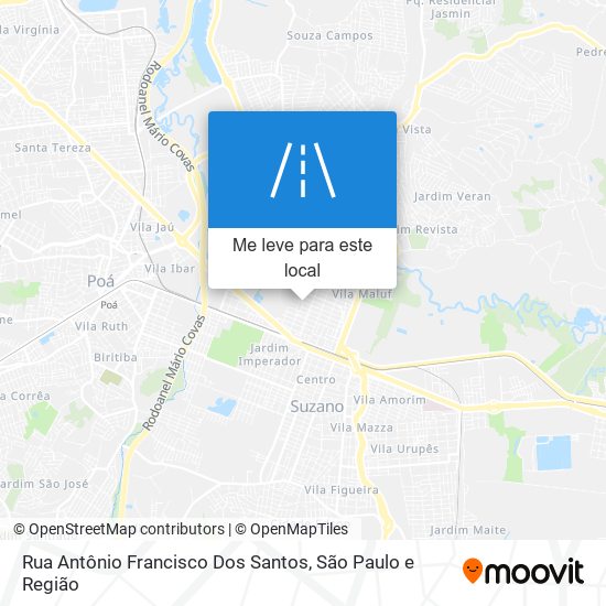 Rua Antônio Francisco Dos Santos mapa