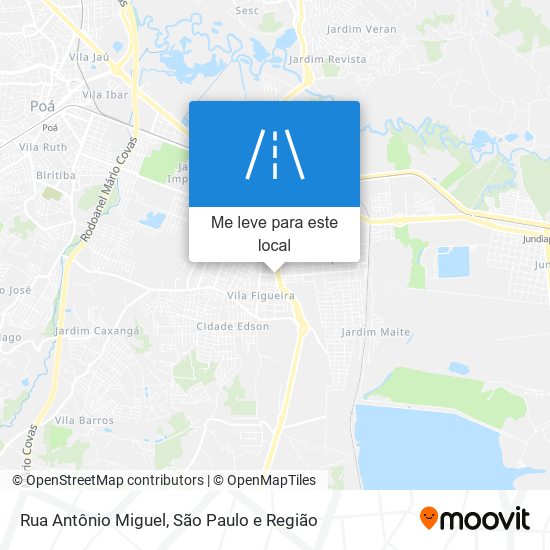 Rua Antônio Miguel mapa