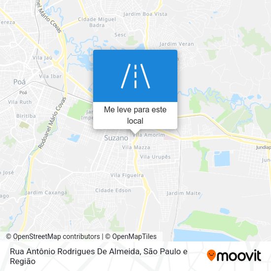 Rua Antônio Rodrigues De Almeida mapa