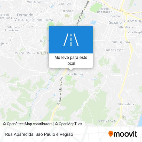 Rua Aparecida mapa