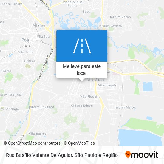 Rua Basílio Valente De Aguiar mapa
