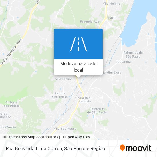 Rua Benvinda Lima Correa mapa