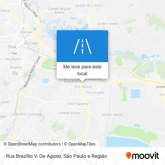 Rua Brazílio V. De Aguiar mapa