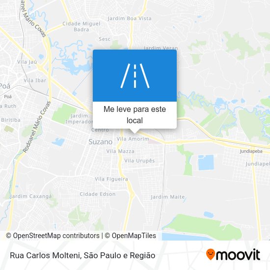 Rua Carlos Molteni mapa