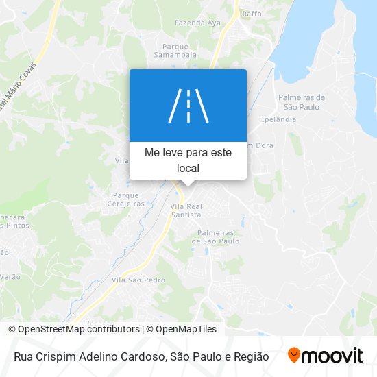 Rua Crispim Adelino Cardoso mapa