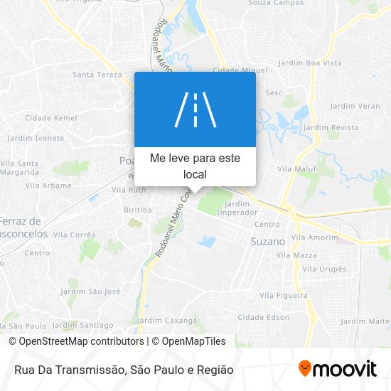 Rua Da Transmissão mapa