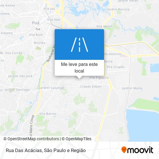 Rua Das Acácias mapa