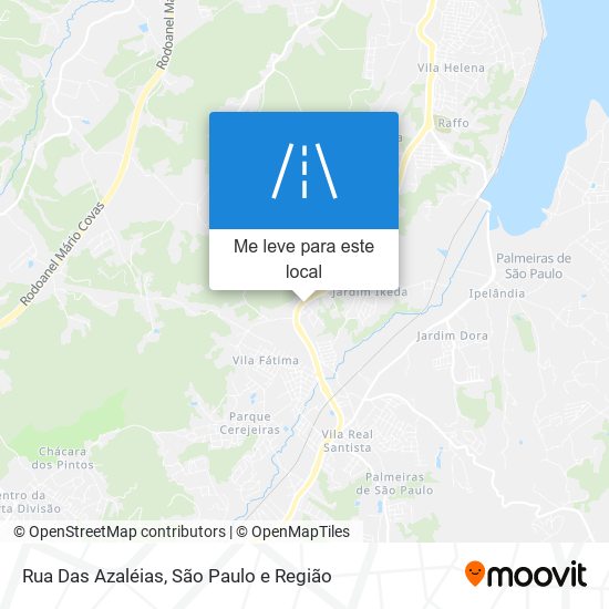 Rua Das Azaléias mapa