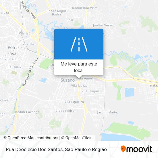 Rua Deoclécio Dos Santos mapa
