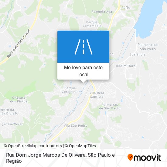 Rua Dom Jorge Marcos De Oliveira mapa