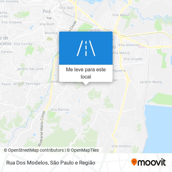 Rua Dos Modelos mapa