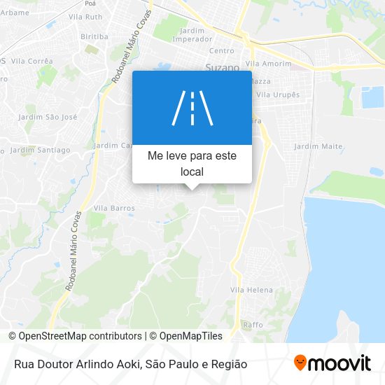 Rua Doutor Arlindo Aoki mapa