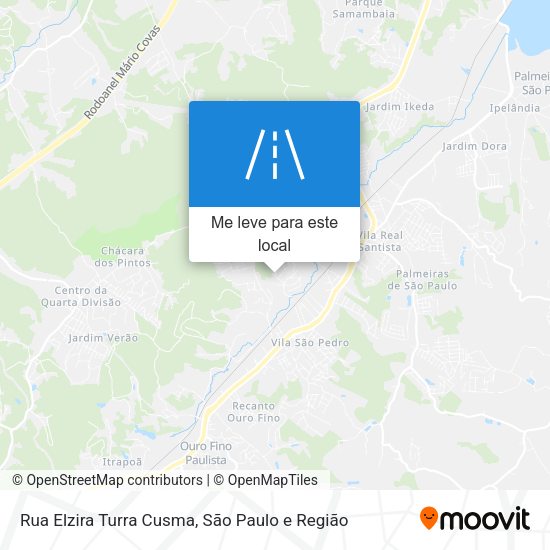 Rua Elzira Turra Cusma mapa