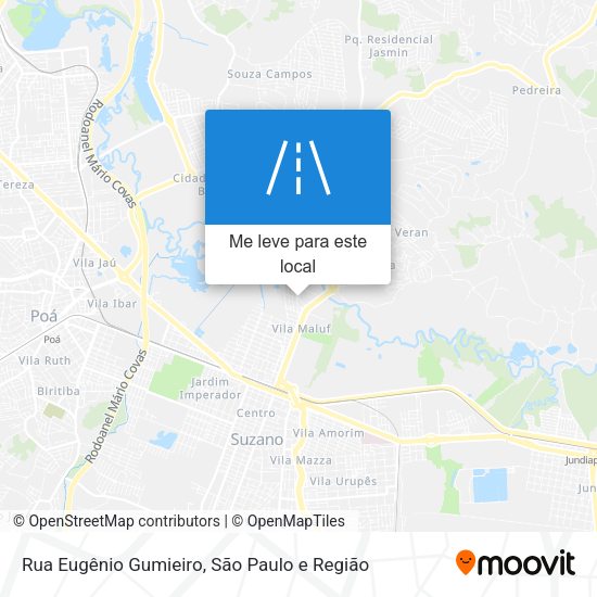 Rua Eugênio Gumieiro mapa