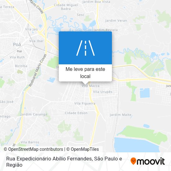 Rua Expedicionário Abílio Fernandes mapa