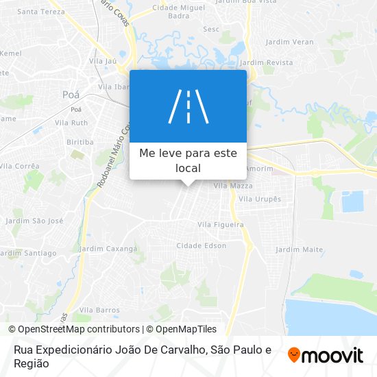 Rua Expedicionário João De Carvalho mapa