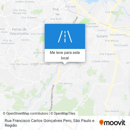 Rua Francisco Carlos Gonçalves Pero mapa
