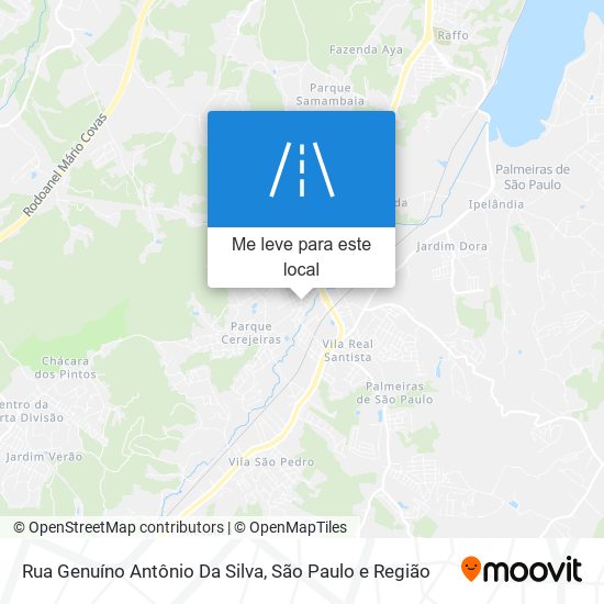 Rua Genuíno Antônio Da Silva mapa