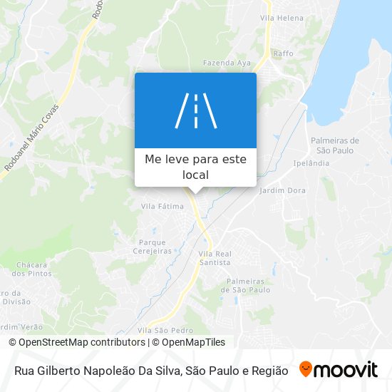 Rua Gilberto Napoleão Da Silva mapa