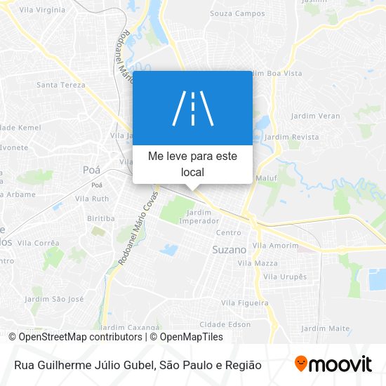Rua Guilherme Júlio Gubel mapa