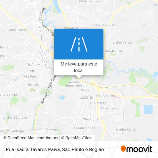 Rua Isaura Tavares Paiva mapa