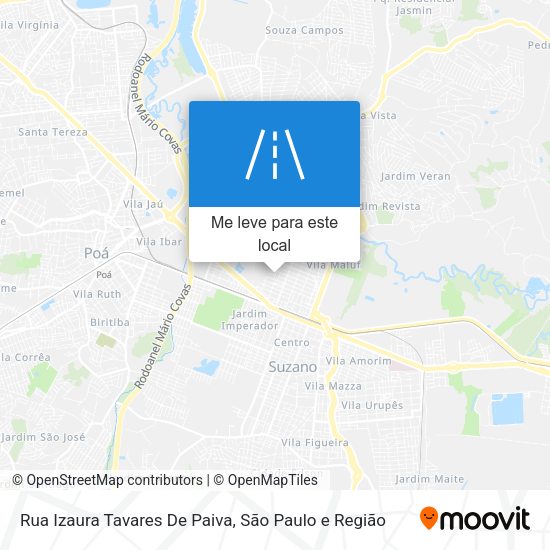 Rua Izaura Tavares De Paiva mapa