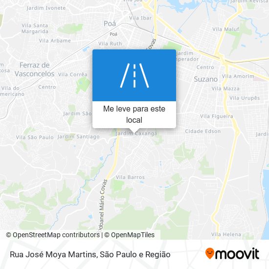 Rua José Moya Martins mapa