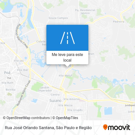 Rua José Orlando Santana mapa