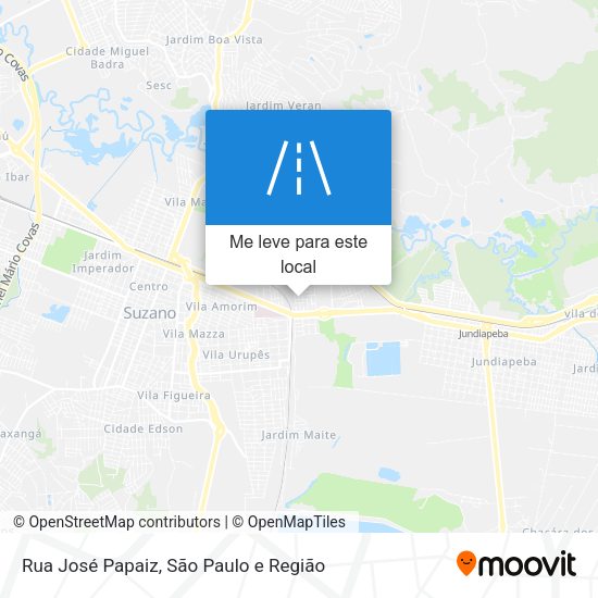 Rua José Papaiz mapa