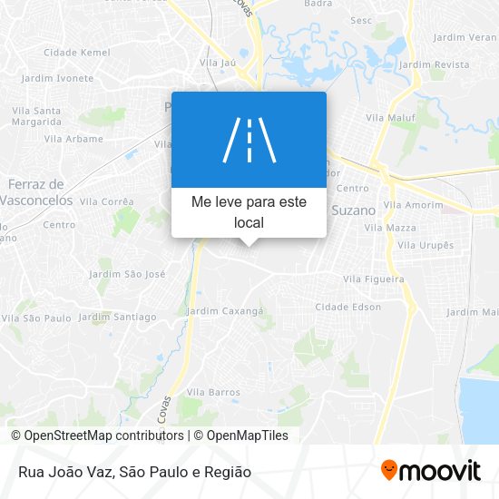 Rua João Vaz mapa