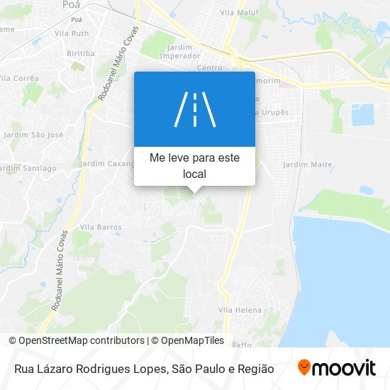 Rua Lázaro Rodrigues Lopes mapa