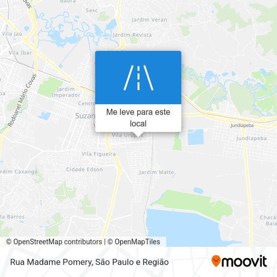 Rua Madame Pomery mapa