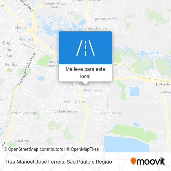 Rua Manoel José Ferreia mapa