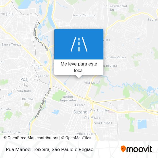 Rua Manoel Teixeira mapa