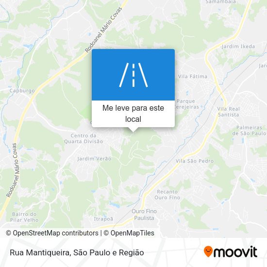 Rua Mantiqueira mapa