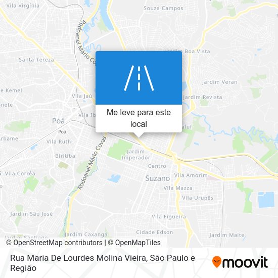 Rua Maria De Lourdes Molina Vieira mapa