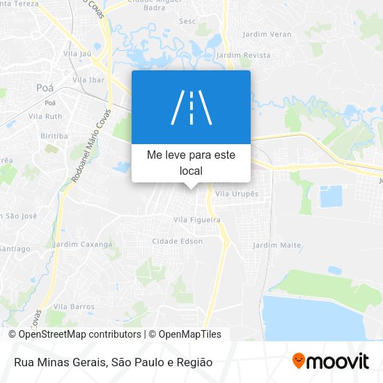 Rua Minas Gerais mapa